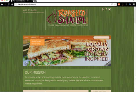 PROJECT UPDATE: The Roasted Shallot Food Truck Website