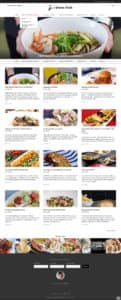az foodie blog website homepage