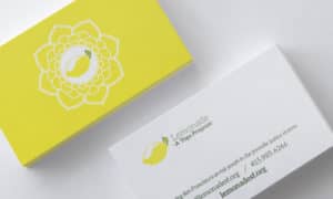 lemonade yoga business cards