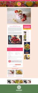 ChefPetite food blog design recipe post page