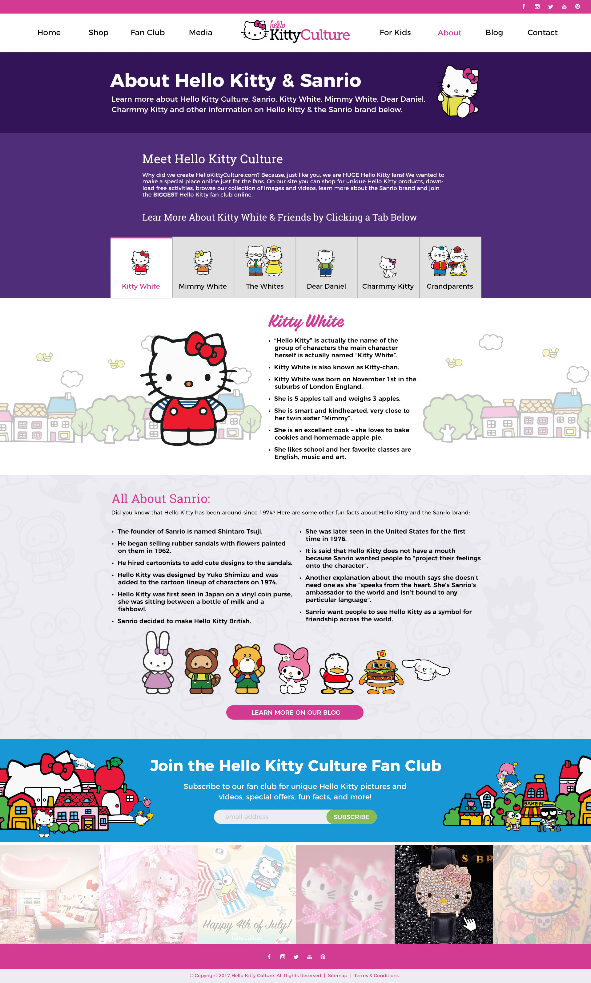 HK Culture Fan website design about page design