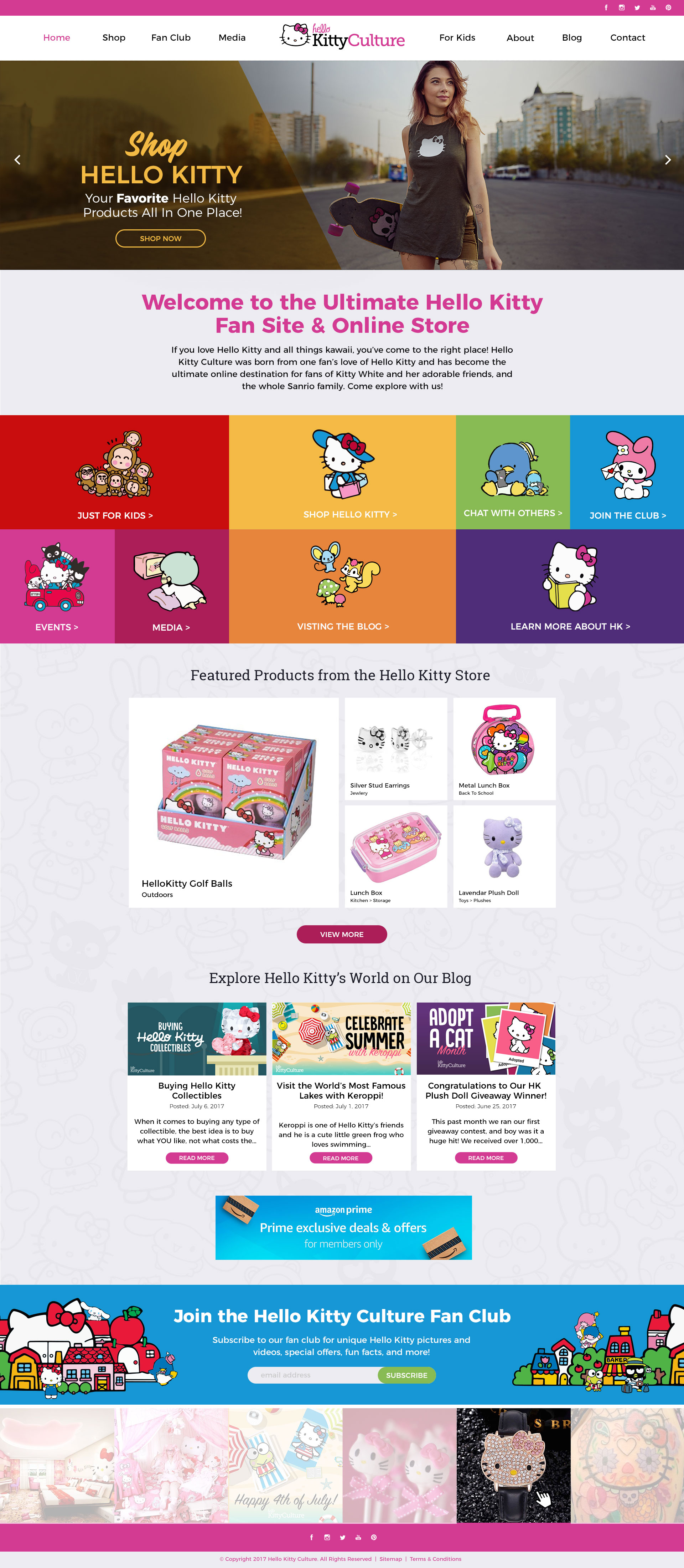 HK Culture Fan website design home page design